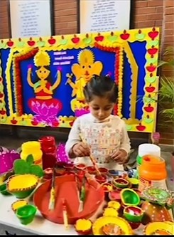 Light Up Creativity Celebrating Diwali with Diyas Decorated by Kids